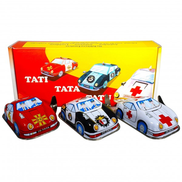 Schlüsselautos TATI-TATA-TATU, 3er Set, FW, PZ & KW, Made in India