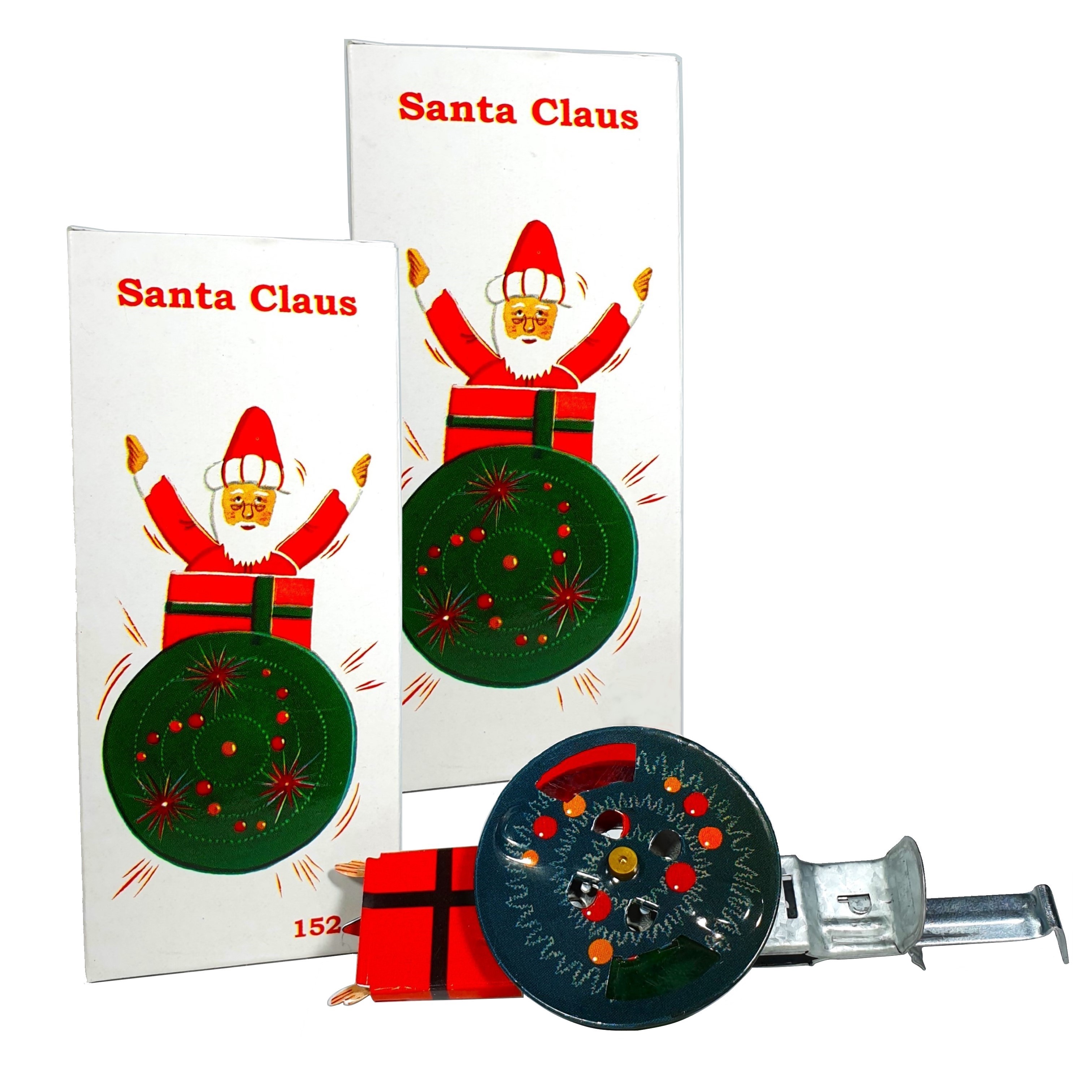Feuerrad Weihnachtsmann Santa Claus | DBS-Blechspielwaren