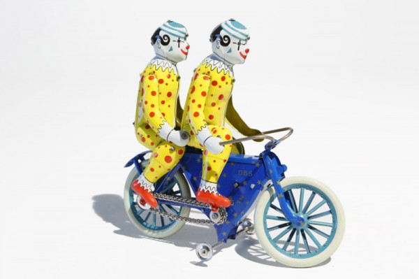 Clowns "Duett" auf Fahrrad, Made in Germany